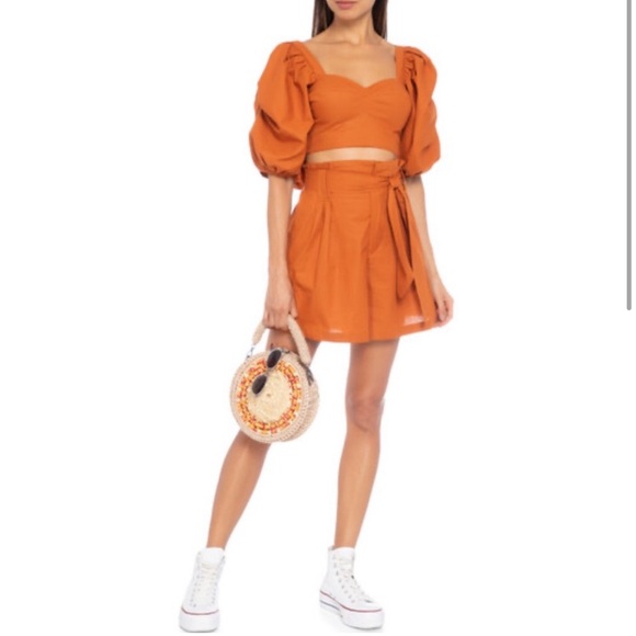 Farm Rio Cropped Mango Blouse - Picture 2 of 6